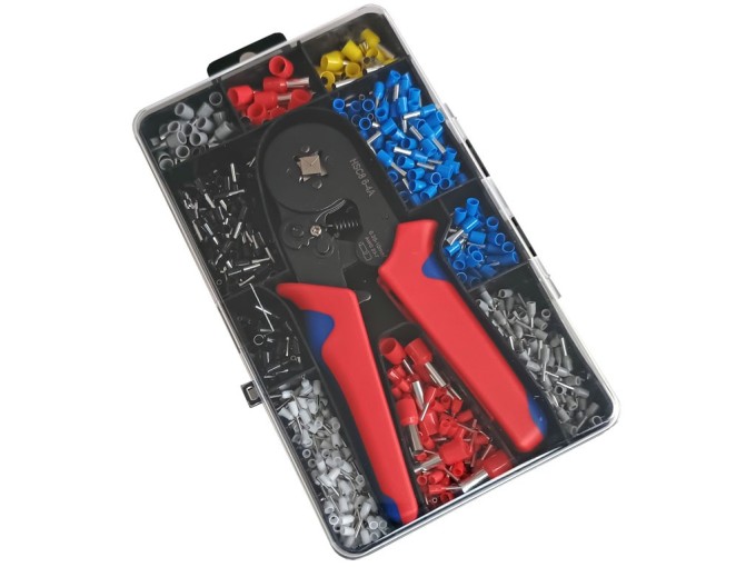 Krimpovací kleště s dutinkami, 1200 ks