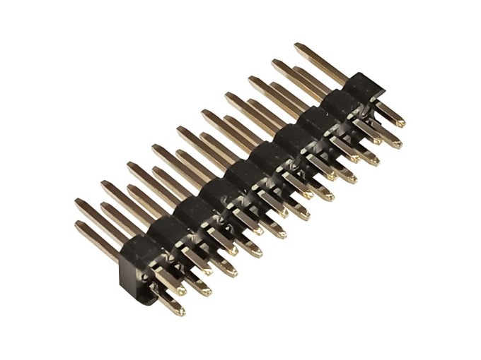 Kolíková lišta přímá 2x10, 20 pin, rozteč 2.54mm