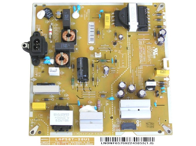 LCD modul zdroj EAY65769224 / Power supply assembly LGP50T-20U1 / EAY65769224