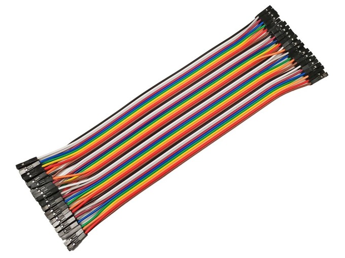 Propojovací vodiče Dupont 40 pin, 20cm, samice - samice