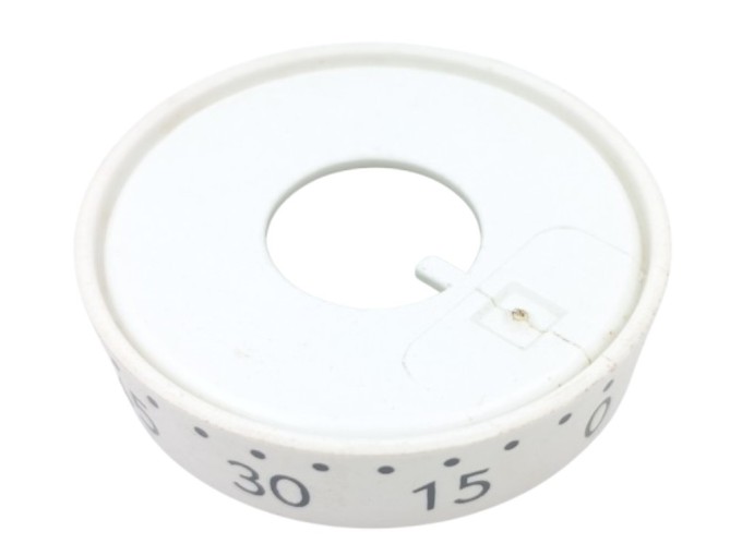 Kroužek minutky pod knoflík na sporák Mora 2443, Gorenje 850103, bílý