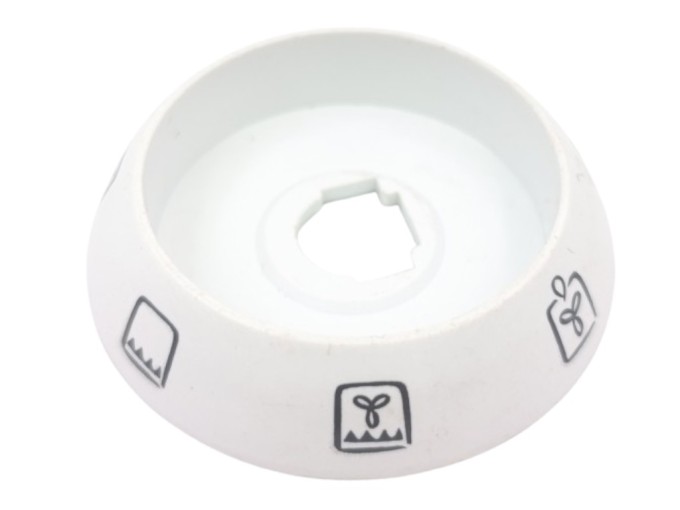 Kroužek přepínače funkcí trouby pod knoflik na sporák Mora 0-3 3463, 3471.1E-04-020 128 Gorenje 850982, bílý