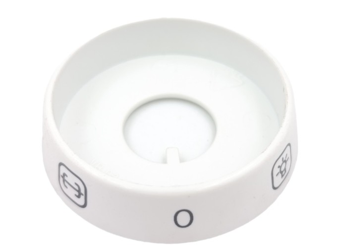 Kroužek přepínače funkcí trouby pod knoflik na sporák Mora 2443.1042, 6 poloh, bílý