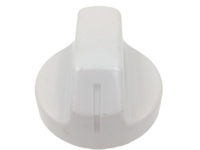 Náhradní knoflík ke sporáku, univerzální ovládací knoflík šedý, oientace ukazatele k hřídely -D