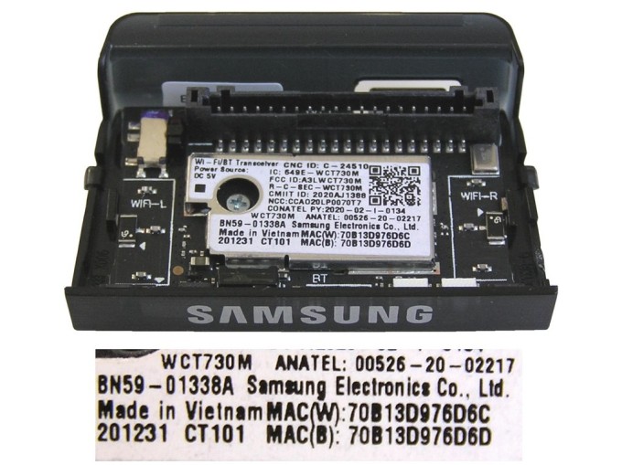 LCD LED modul WiFi  Samsung BN59-01338A / Samsung network-WIFI module;WCT730M