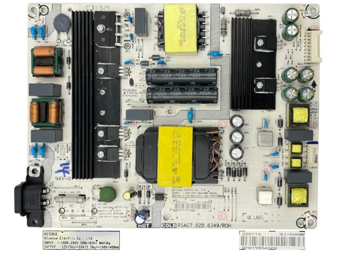 LCD modul zdroj Hisense H55B7520 / SMPS power unit RSAG7.820.8349/ROH / HT 243531