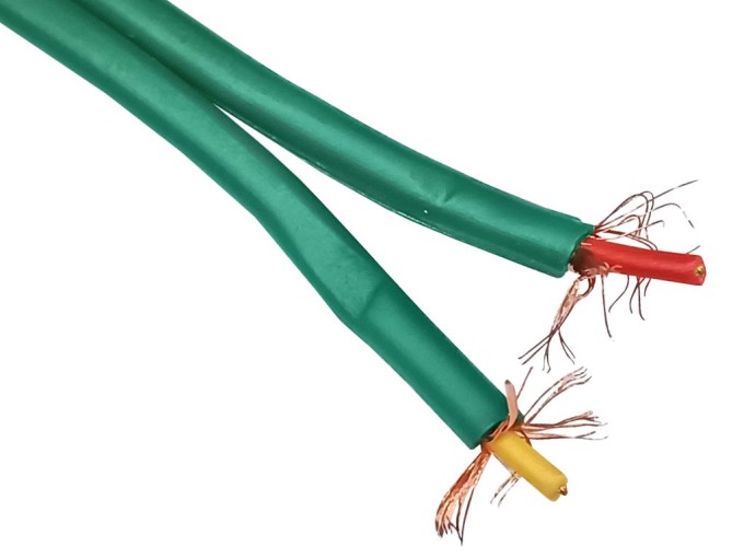 Kabel audio plochý – metráž, TAS-C118, dvojlinka stíněná 2 x 0.14mm2