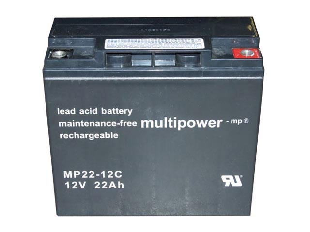 Olověný akumulátor 12V 22Ah MP22-12C Multipower