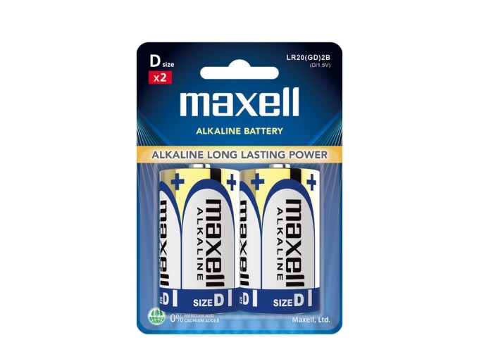 Baterie LR20 Alkaline Maxell - 2 ks
