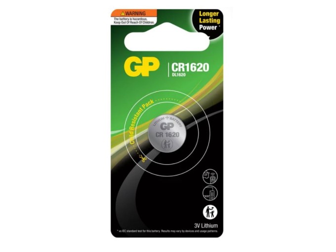 GP CR1620 Lithiová knoflíková baterie 3V