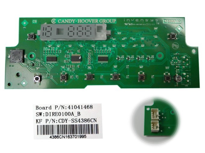 Ovládací modul pračky 41041468 CANDY, HOOVER
