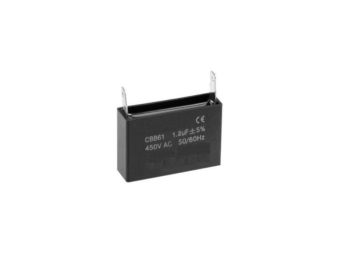 Rozběhový kondenzátor CBB61 1.2uF / 450V s vývody Faston
