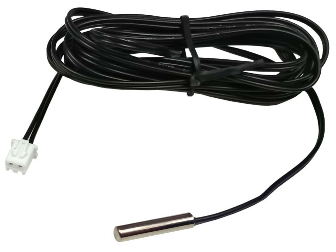 Termistor NTC 10 kohm / teplotní čidlo 10k, senzor teploty, rozměry 4 x 20 s kabelem 200cm