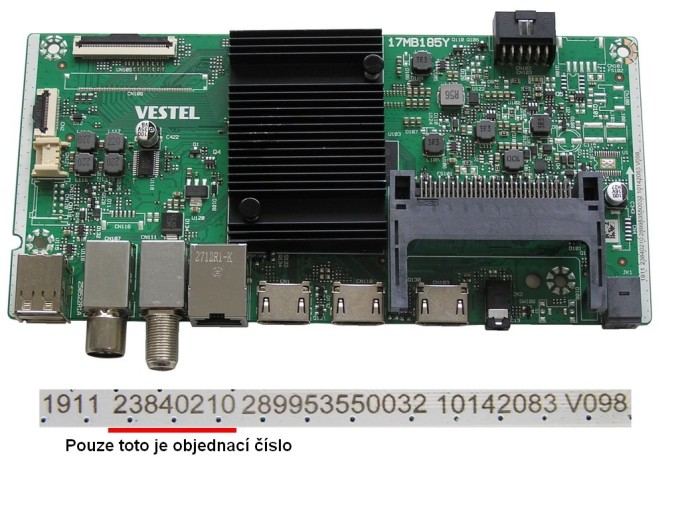 LCD modul základní deska 17MB185Y / Main board 23840210 Hyundai ULX43359GSMART