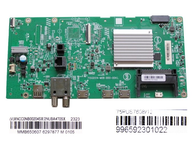 LCD LED modul základní deska Philips 75PUS7608/12  XNCC0NB00204SX/2NUBA4T0SX / Main board assy 715GD514-M0B-B00-004L / 996592301022