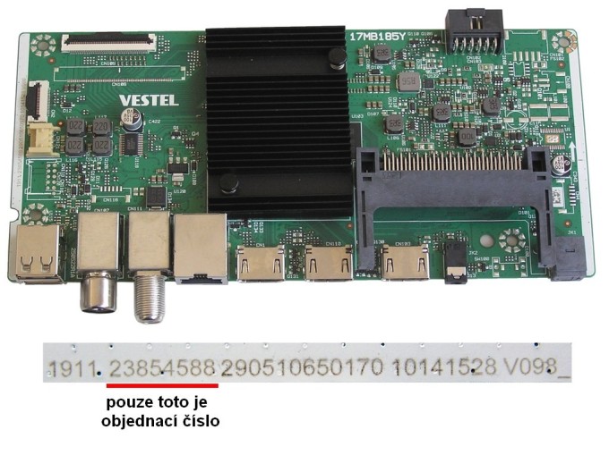 LCD modul základní deska 17MB185Y pro JVC LT-43VA3335