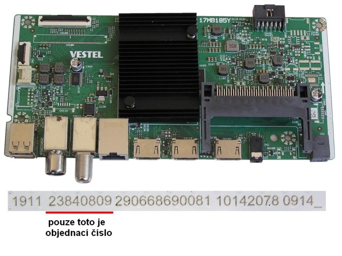 LCD modul základní deska 17MB185Y / Main board 23840809 Gogen TVU55X350GWEB