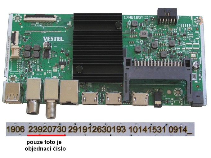 LCD modul základní deska 17MB185Y / Main board 23920730 JVC LT-65VA3335