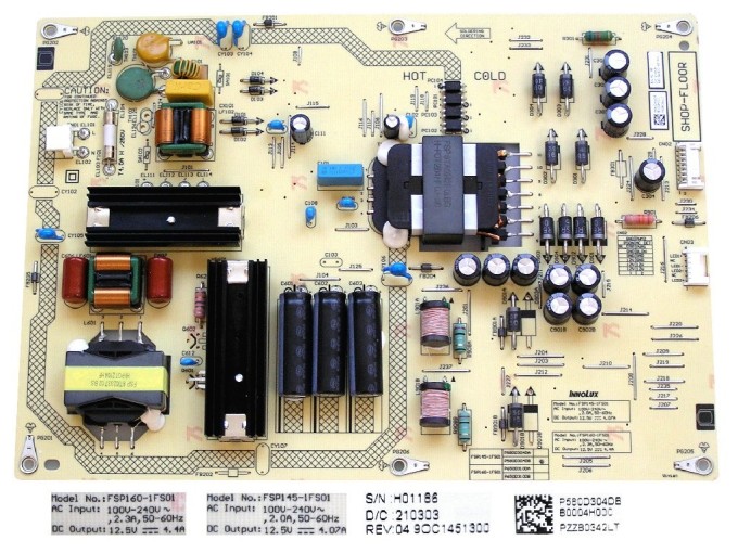 LCD Zdrojová Deska P580D304DB / FSP145-1FS01 / FSP160-1FS01 pro Panasonic