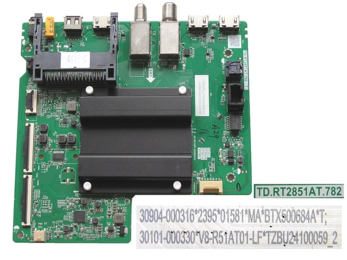 LCD LED modul základní deska TCL 50V6B 30904-000316 / Main board assy TD.RT28851AT.782