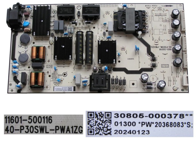 LCD  zdroj TCL 50C803  30805-000378 / Power board assy 40-P30SWL-PWA1ZG
