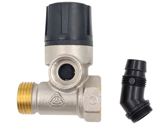 Pojistný ventil 1/2" 0,67 MPa vnitřní/vnější závit