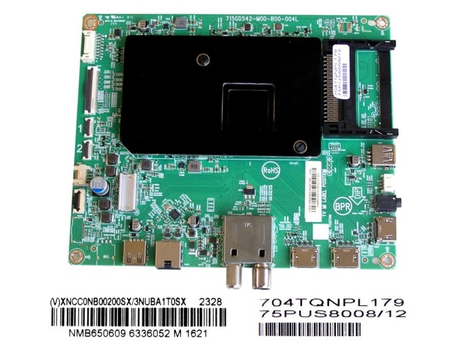LCD LED základní deska XNCC0NB00200SX/3NUBA1T0SX pro Philips 75PUS8008/12