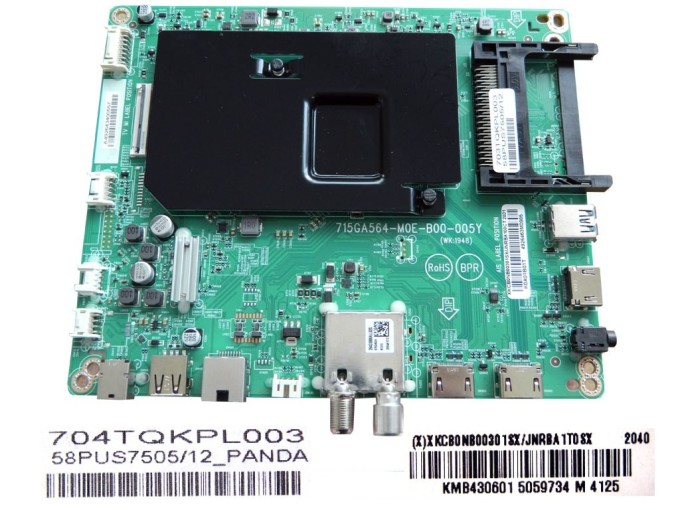 LCD LED základní deska XKCB0NB00301SX / 715GA564-M01-B00-005Y pro Philips 58PUS7505/12