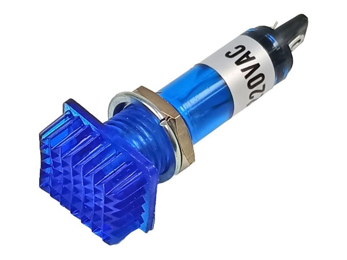 Kontrolka s doutnavkou modrá 230V 10mm