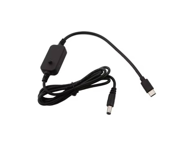 USB-C na DC 5,5x2,1 mm PD trigger kabel s nastavitelným výstupním napětím