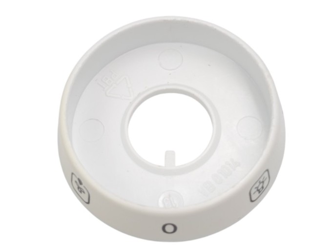 Kroužek přepínače funkcí trouby pod knoflik na sporák Mora 2460, Gorenje 850101, bílý