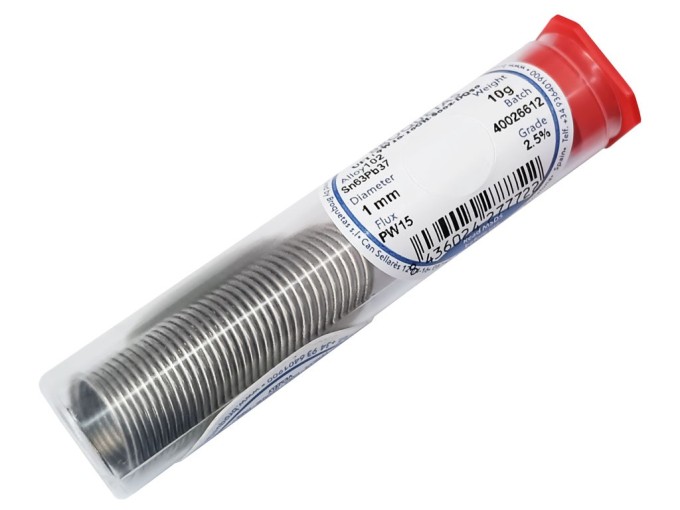 Cín pájka Broquetas Sn63Pb37 1.0mm 10g cívka
