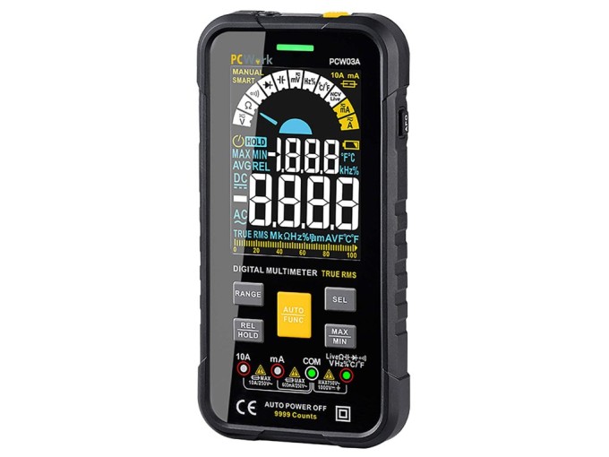 PCW03A digitální multimetr True RMS s automatickou volbou rozsahů a NCV