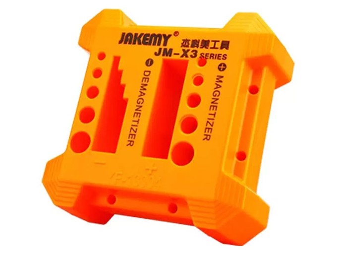 Magnetizér a demagnetizér na šroubováky a bity JAKEMY JM-X3 5–11 mm