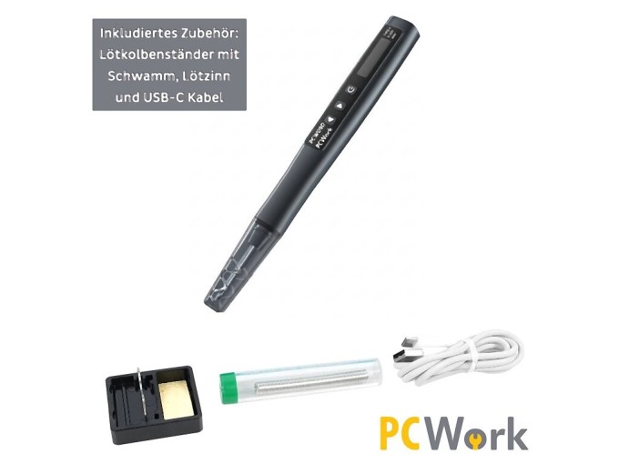 Mikropájka PCW09D USB-C 40W s OLED displejem a regulací teploty