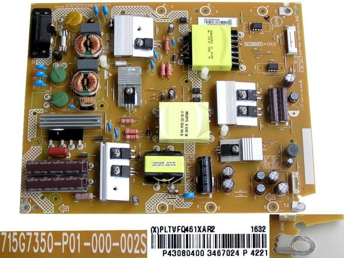 LCD zdrojová deska PLTVFQ461XAR2 pro Philips 43PUS6101/12