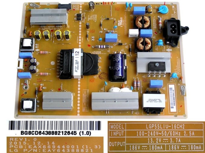 LCD modul zdroj EAY64388821 pro TV LG 55"