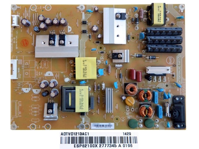 LCD LED modul zdroj ESP62100X - SMPS napájecí deska 715G6338-P02-000-002S