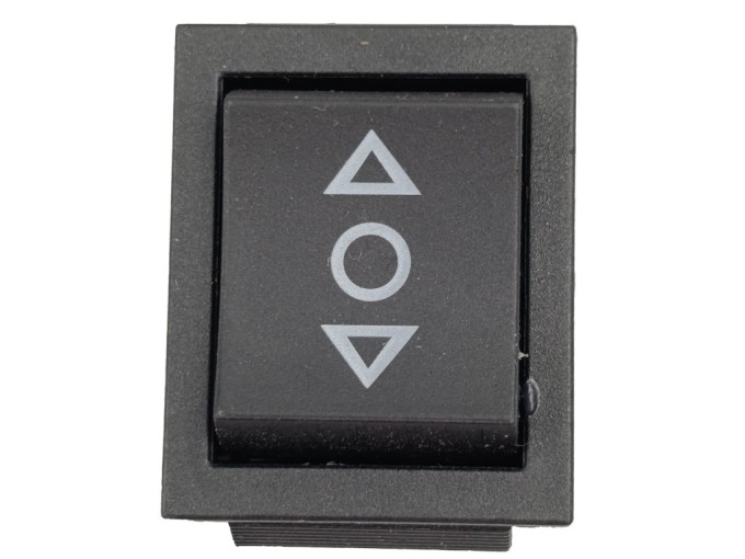 Kolébkový spínač s nulovou polohou 30x22 mm 15A 250V