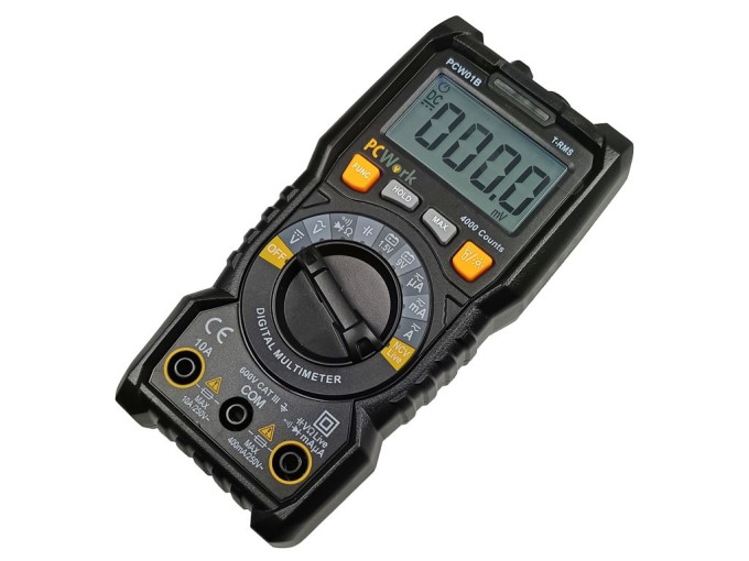 PCW01B digitální multimetr True RMS s automatickou volbou rozsahů