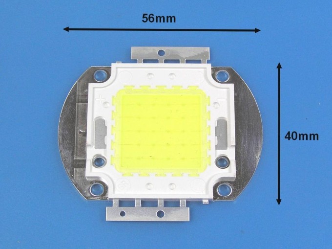 LED čip 20W 12V teplá bílá COB