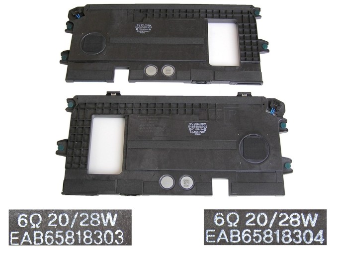 Reproduktor TV LCD 6 ohm 20W - pár LG  EAB65818303 + EAB65818304