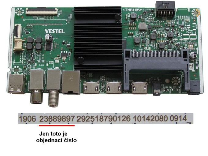 LCD základní deska 17MB185Y / Main board 23889897 pro Vestel 50" TV