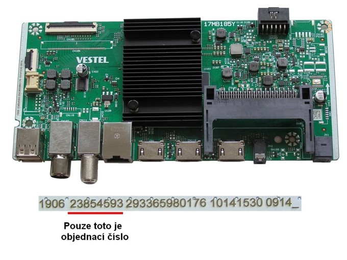 LCD modul základní deska 17MB185Y Main board 23854593 pro JVC LT-50VA3335