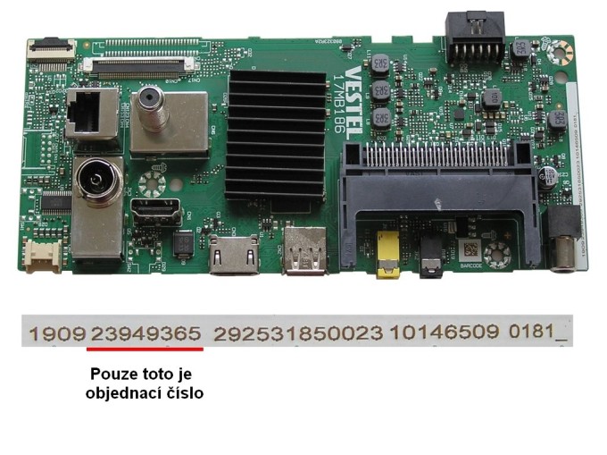 Základní deska LCD modulu 17MB186 / Main board 23949365 pro JVC LT-40VAF3335