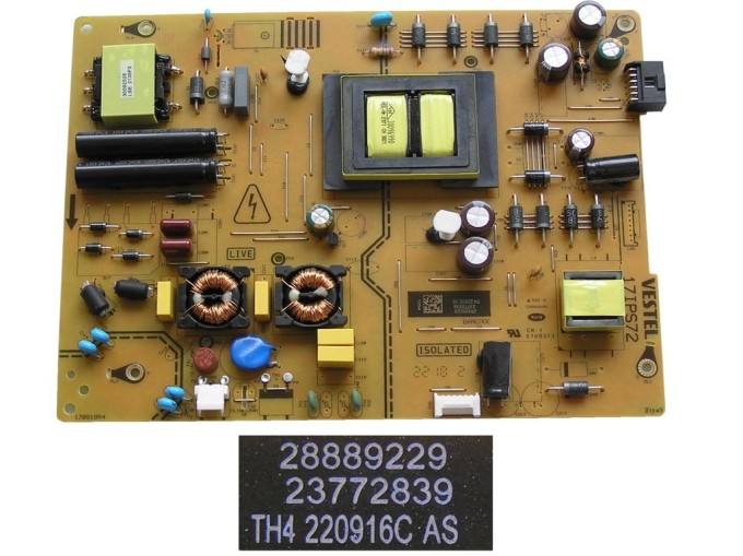 Napájecí zdrojová deska JVC LT-43VA3035 17IPS72 23772839