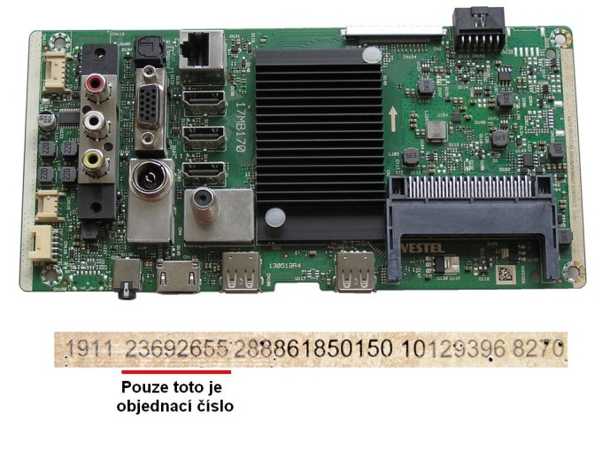 Základní deska 17MB170 / Main board 23692655 pro JVC LT-43VA3035