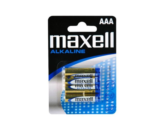 Maxell Alkaline AAA Baterie LR03 4ks