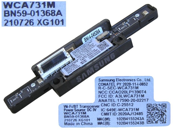 LCD LED modul WiFi  Samsung BN59-01368A / Samsung network-WIFI module;WCA731M