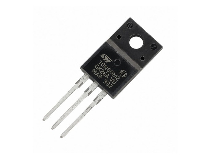 N-MOSFET 10N60M2, STF10N60M2 - 600V, 7.5A, 25W, TO-220FP